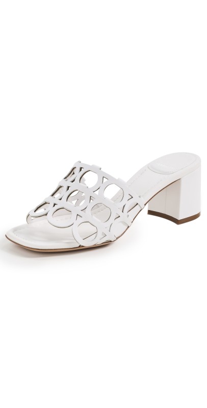 FERRAGAMO Erne Sandals 70mm Bianco Ottico