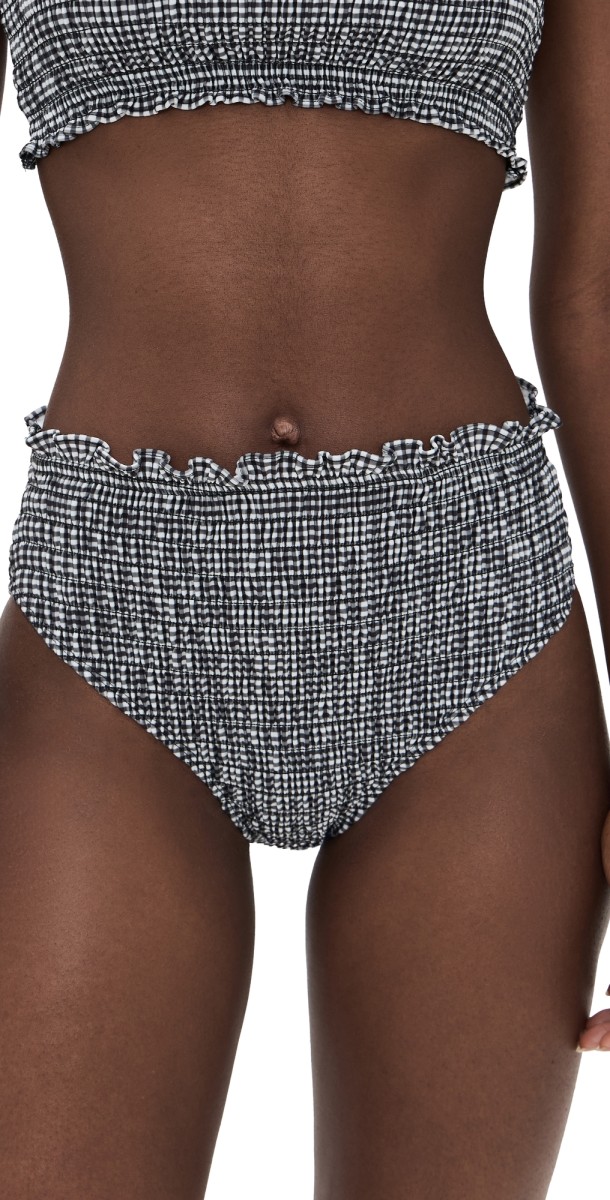 Sea Neci Gingham Bikini Bottoms Multi