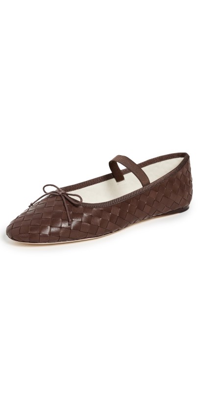 Loeffler Randall Leonie Soft Ballet Flats Espresso