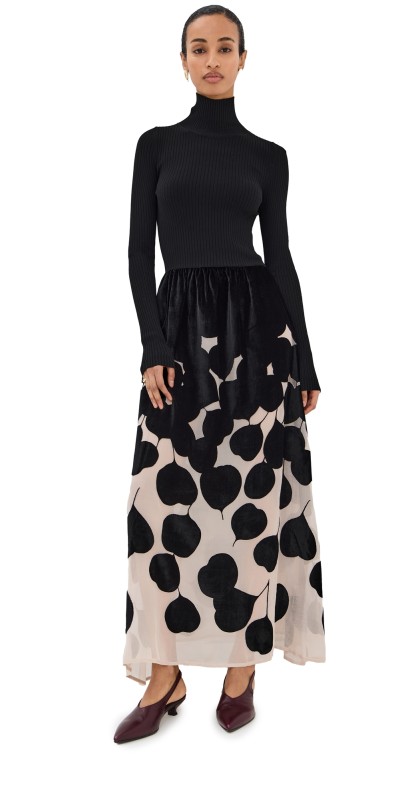 La DoubleJ Lunaria Knit Dress Black