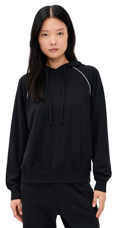 Year of Ours Warm Up Hoodie Black/White