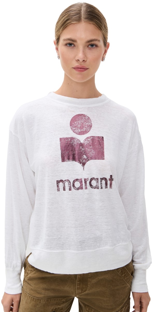 Isabel Marant Étoile Klowia Sweatshirt White/Plum