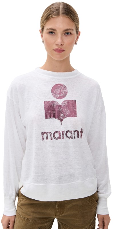 Isabel Marant Étoile Klowia Sweatshirt White/Plum