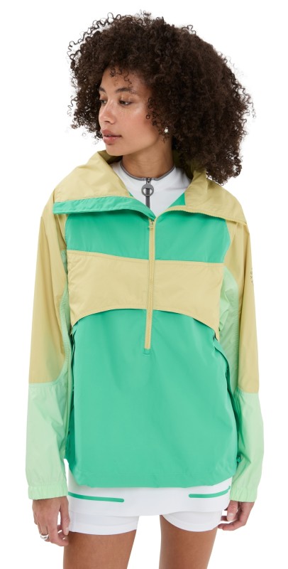 adidas by Stella McCartney TrueNature Pull On Jacket Halo Gold/Bright Green