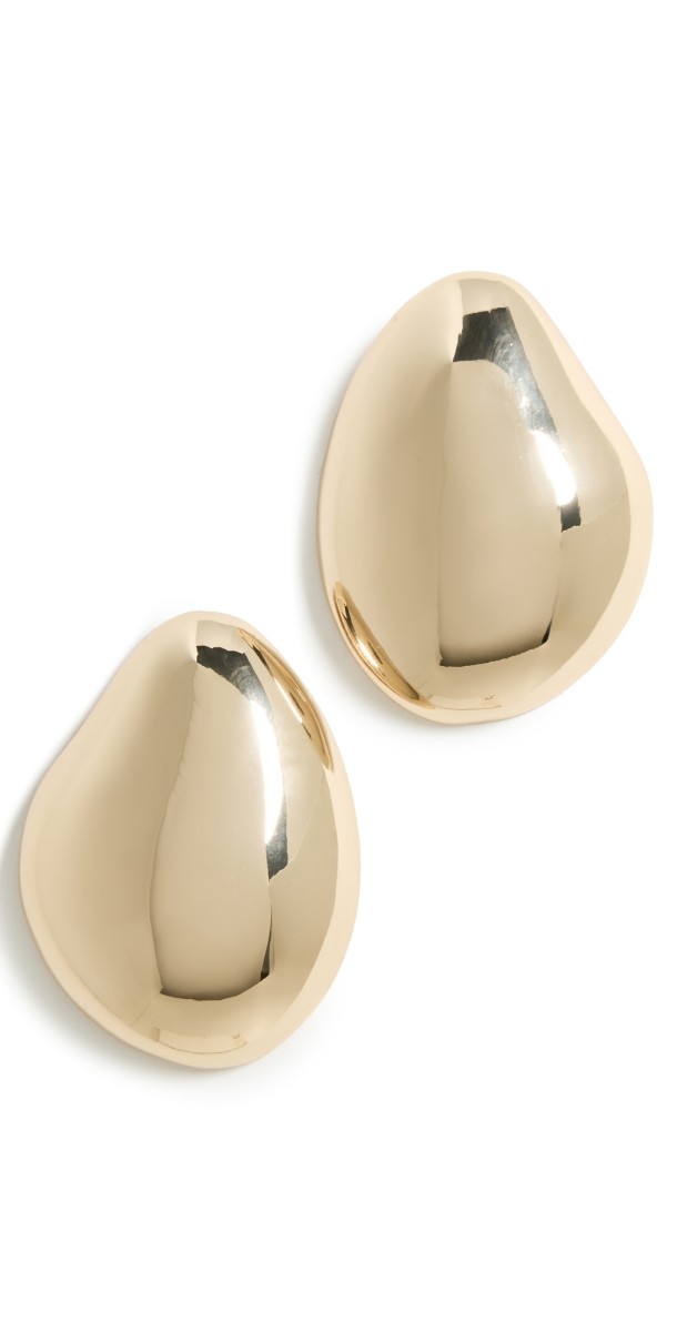 SHASHI Madrid Large Stud Earrings Gold