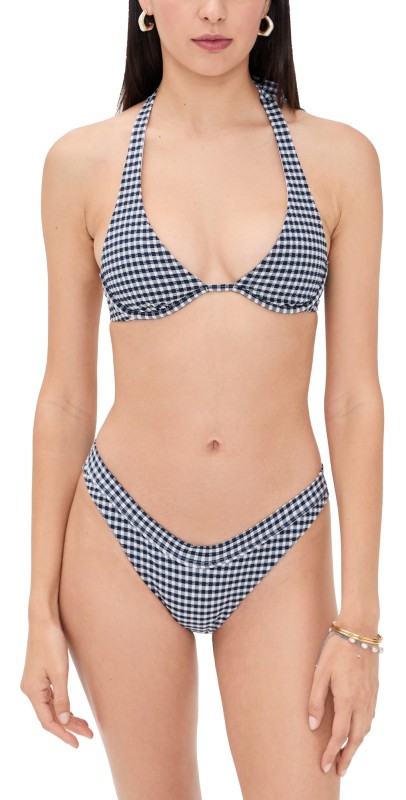 LSPACE Isa Bikini Top Atta Girl Gingham