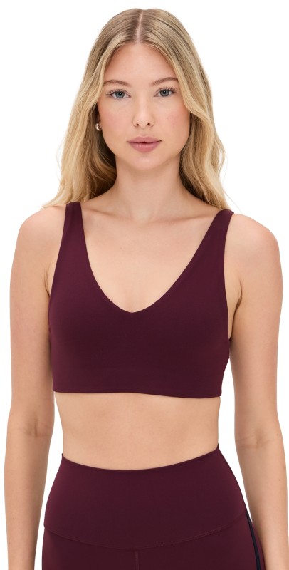 Splits59 Airweight Scoop Back Bra Dark Cherry