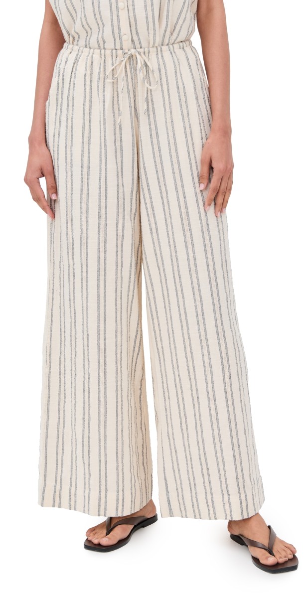 Z Supply Soleil Stripe Pants Sea Salt