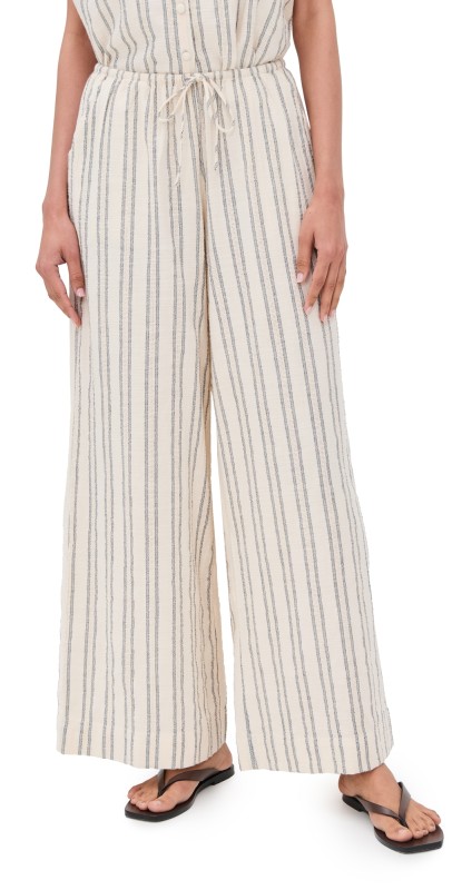 Z Supply Soleil Stripe Pants Sea Salt