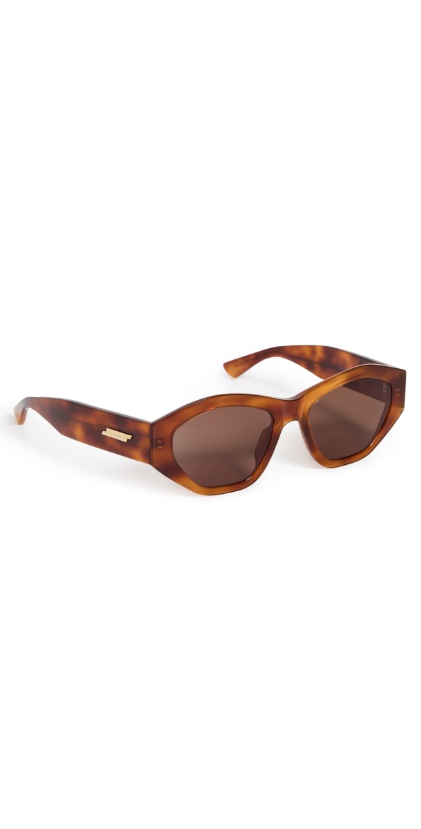 Bottega Veneta BV1408S Sunglasses Havana-Havana-Brow