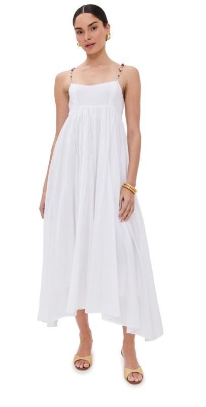 Azeeza Rachel Midi Dress White