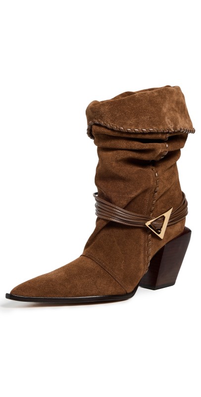 Schutz Sable Boots Pecan Brown