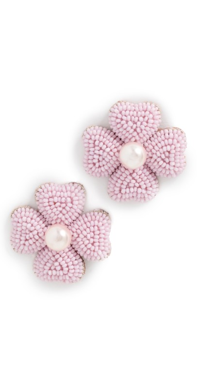 Deepa Gurnani Liora Earrings Baby Pink