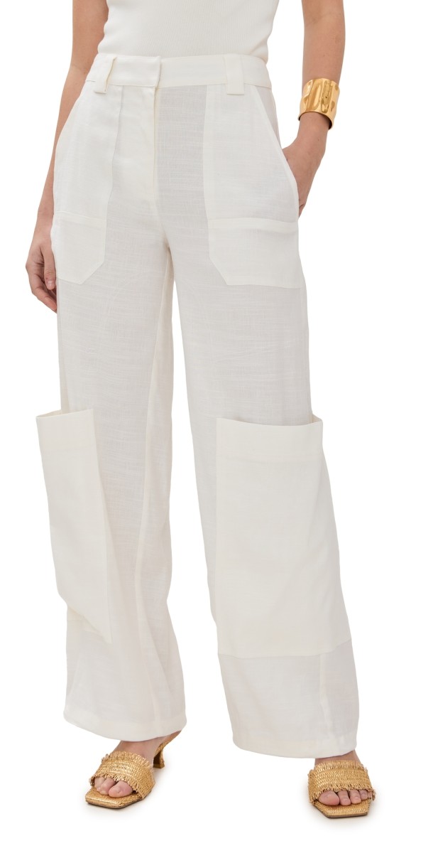 Cult Gaia Wynn Pants Off White