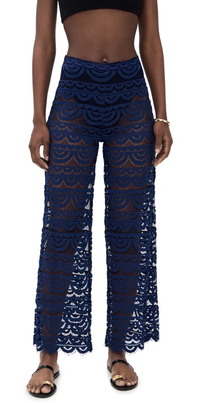 PQ Swim Neptune High Waist Lace Pants Navy