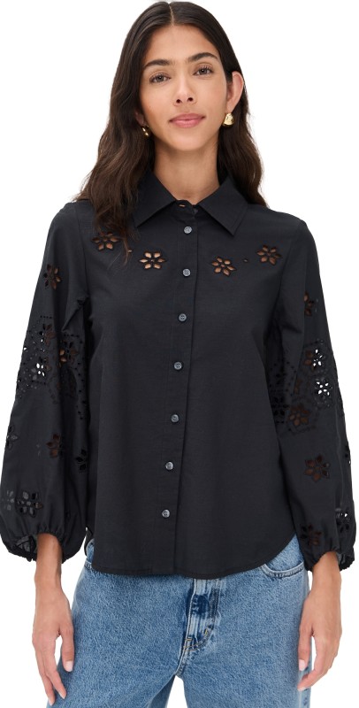 Tanya Taylor Marina Top Black