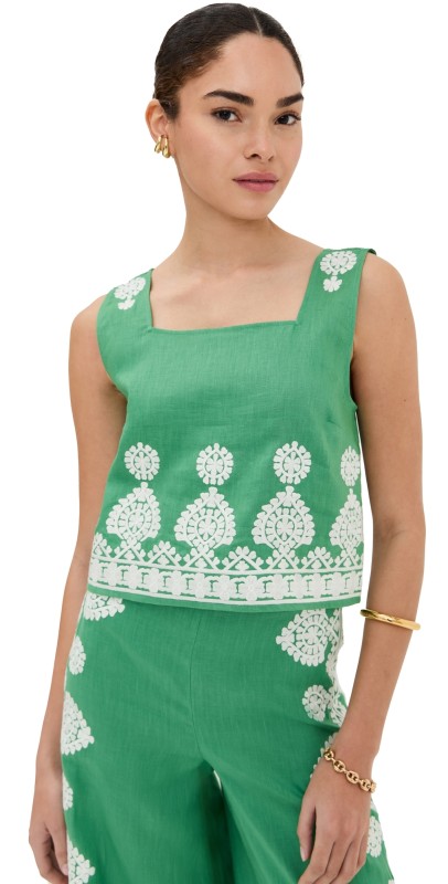 Figue Isabelle Top Apple Green