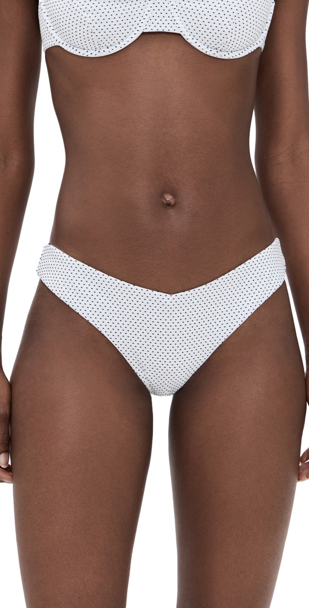 Onia Chiara Bikini Bottoms White/Black