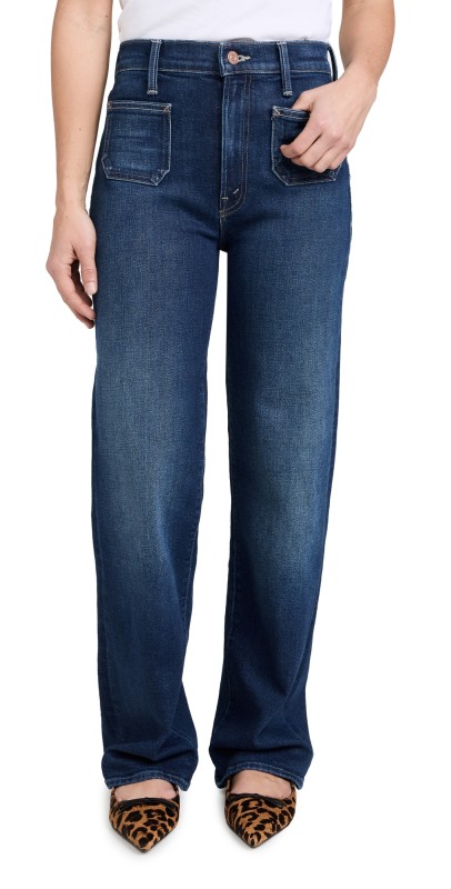 MOTHER Petite The Lil Patch Pocket Rambler Zip Sneak Jeans These Boots Are Made For Walking