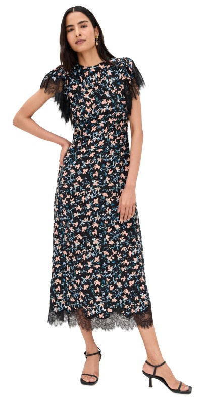 Ulla Johnson Renee Cape Sleeve Dress Nocturne