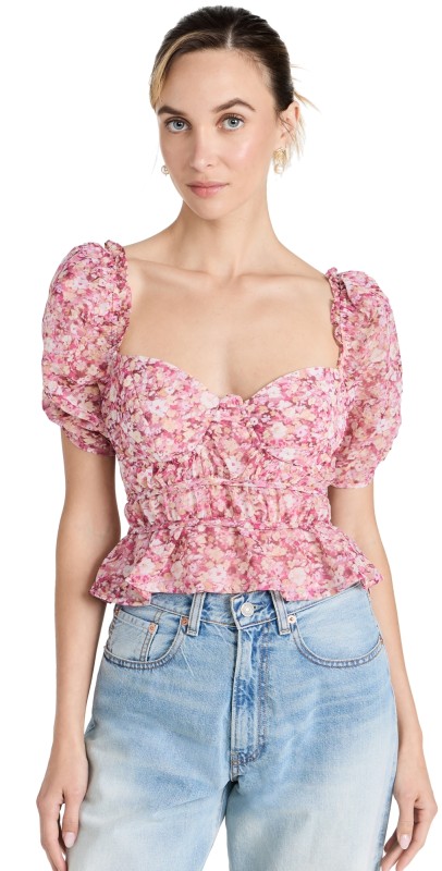 ASTR the Label Nayeli Top Pink Floral
