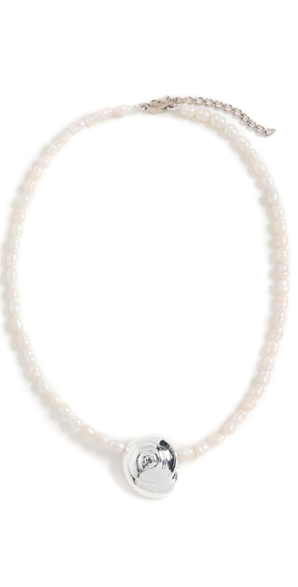 By Alona Sofia Necklace Silver/Pearl