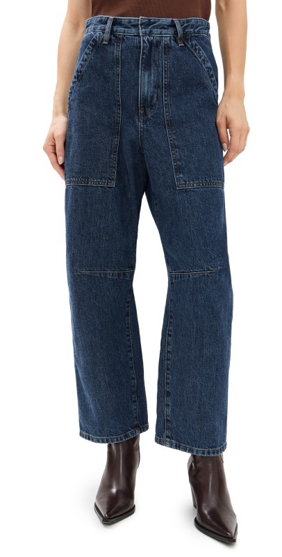 Enza Costa Rigid Denim Utility Pants Standard Wash