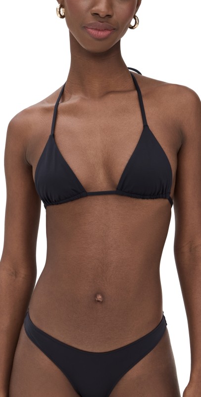 Frankies Bikinis Nick Bikini Top Black