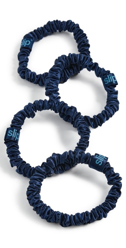Slip Skinny Scrunchies Navy
