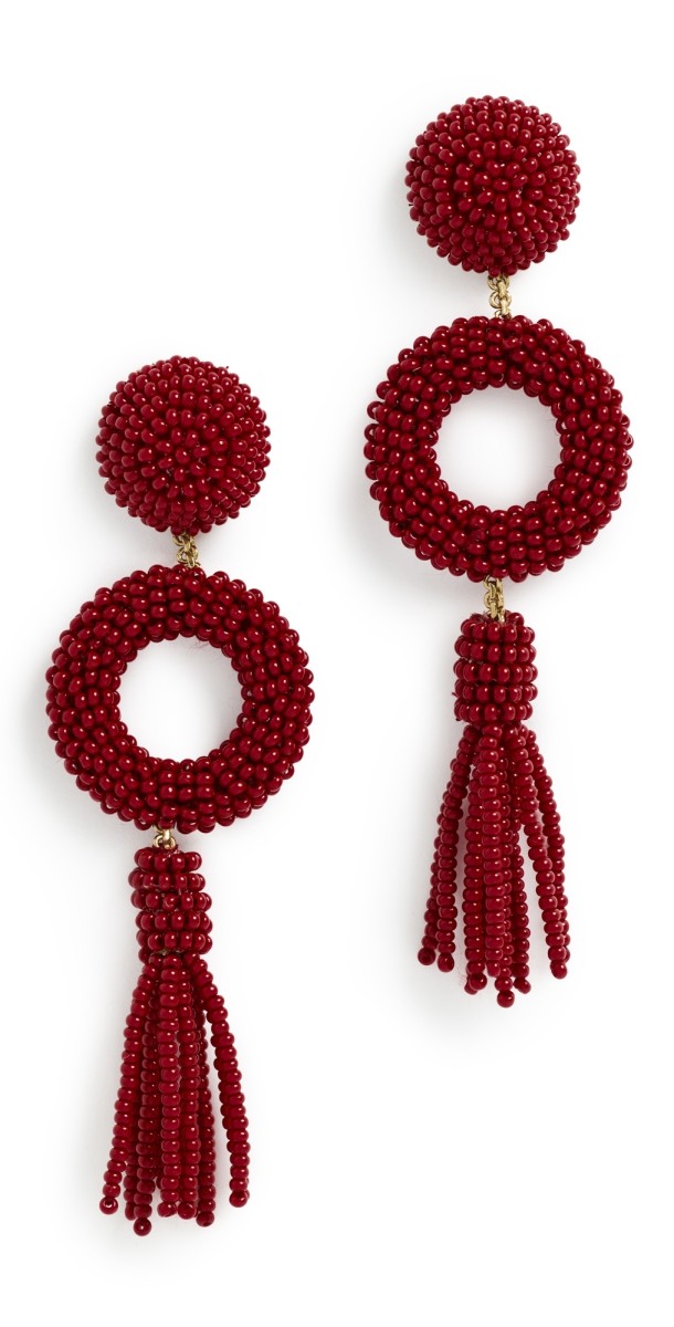 Deepa Gurnani Deepa by Deepa Gurnani Oliver Earrings Maroo