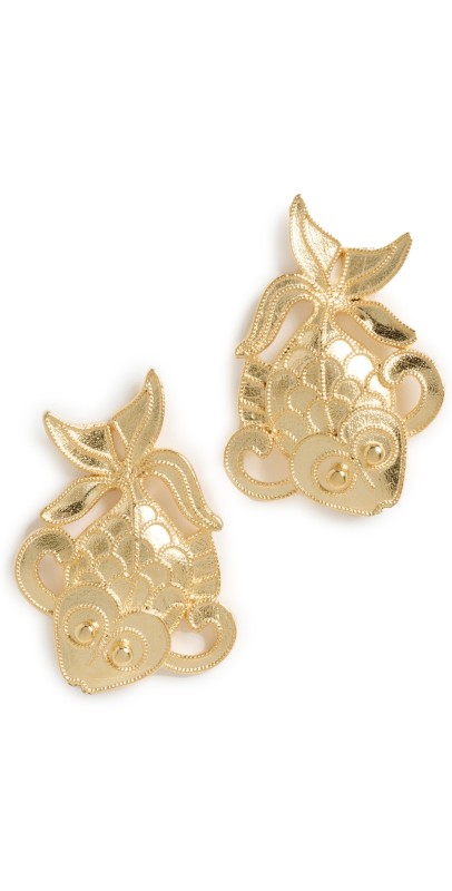 Brinker + Eliza Damselfish Earrings Gold