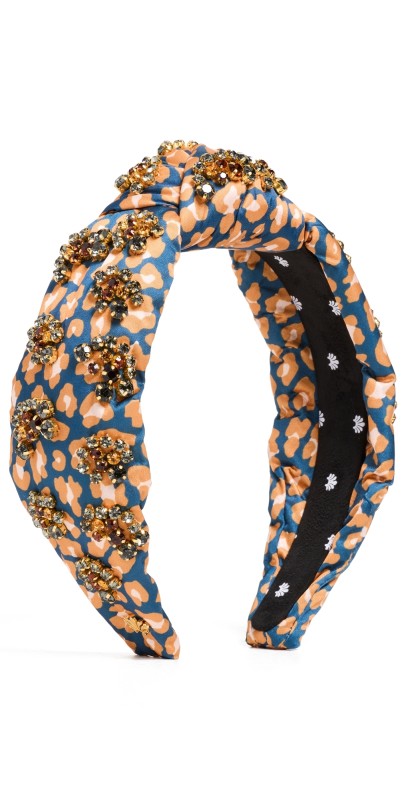 Lele Sadoughi Knotted Crystal Leopard Headband Leopard 999