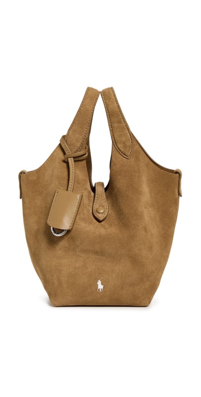 Polo Ralph Lauren Play Suede Small Crossbody Bag Caramel