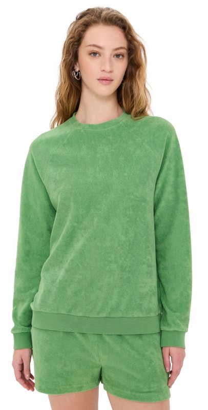 KULE The Terry Franny Sweatshirt Avocado