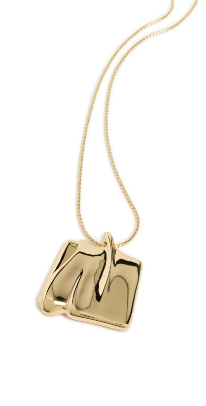 Jenny Bird Sundra Large Pendant Necklace High Polish Gold