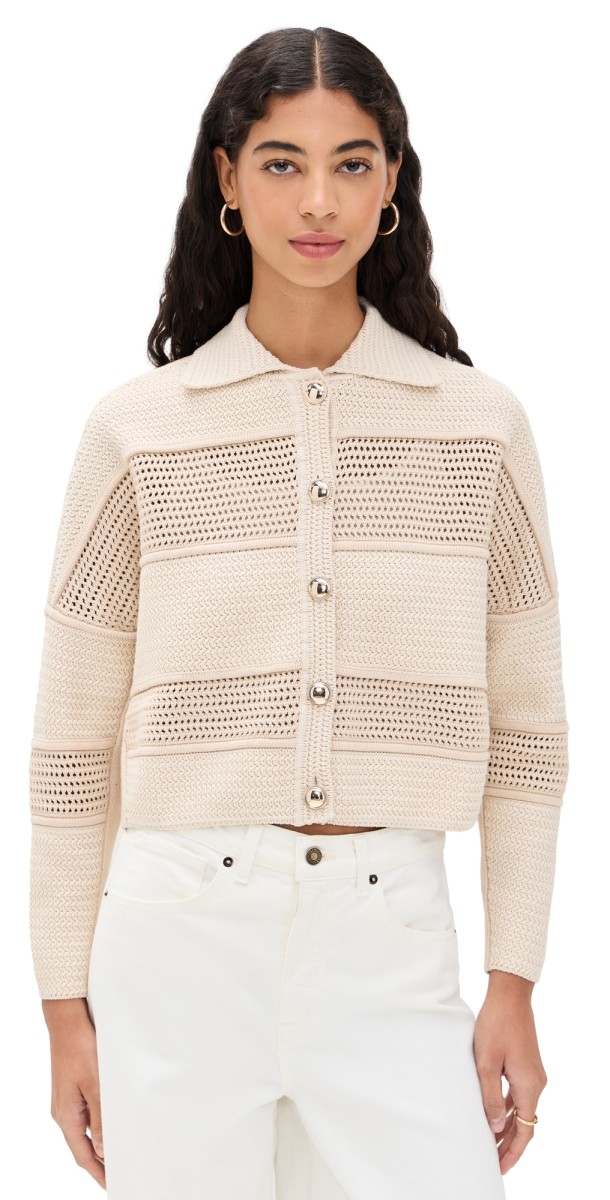 ba & sh Val Cardigan Ecru