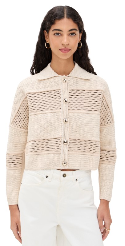 ba & sh Val Cardigan Ecru