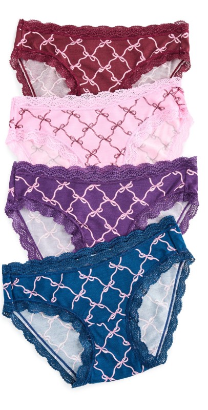 Stripe & Stare The Original Knickers Four Pack Say It With A Bow