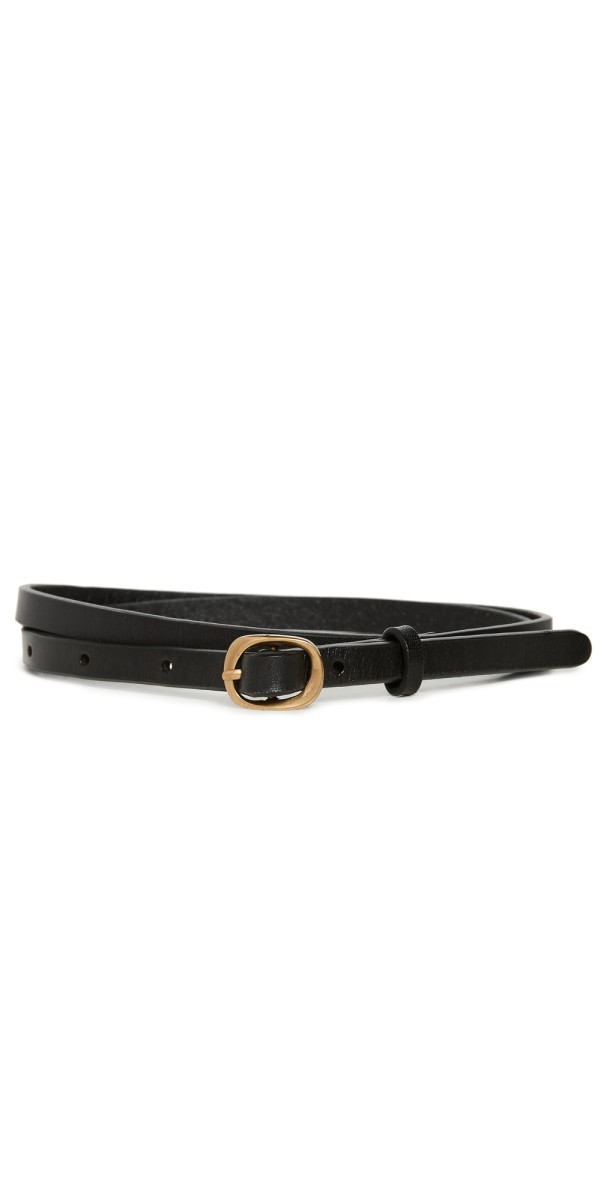FRAME Petit Twist Buckle Belt Noir