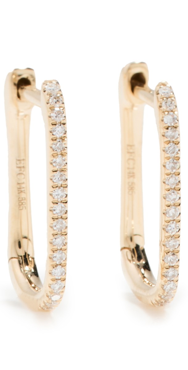 EF Collection 14k Diamond Lola Hoops Gold