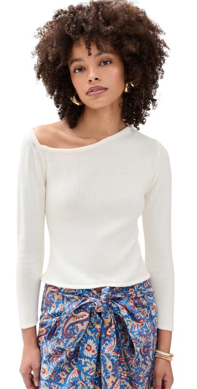 Culthera Madre Selva Knitted Top White