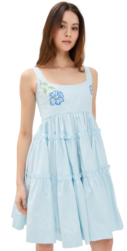 Fanm Mon Berna Dress Light Lagoon
