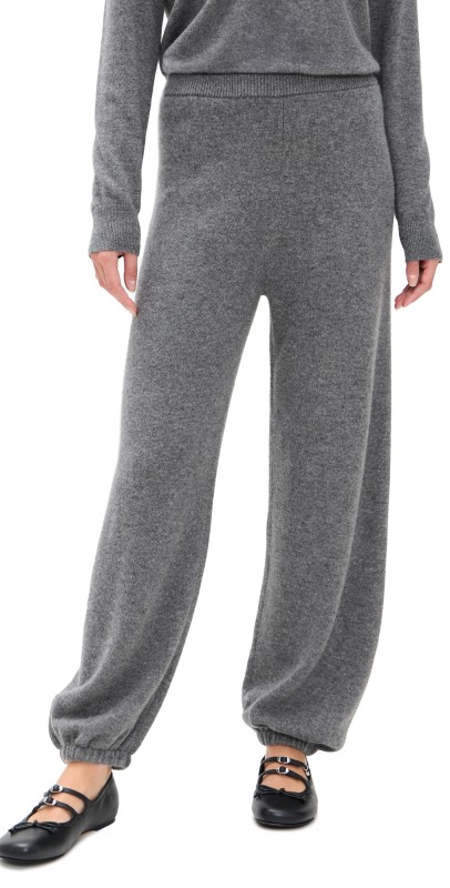 Theory Cashmere Cozy Sweatpants Light Charcoal