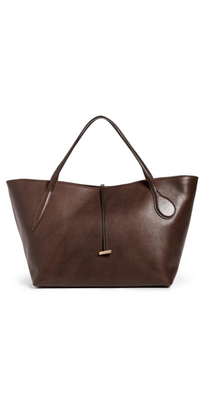 Liffner Zip Penne Tote Dark Brow