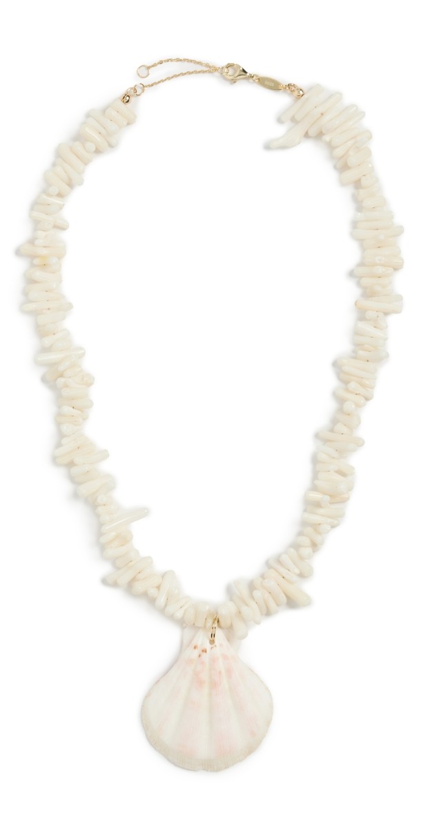 SHASHI Pelicano Necklace Whit