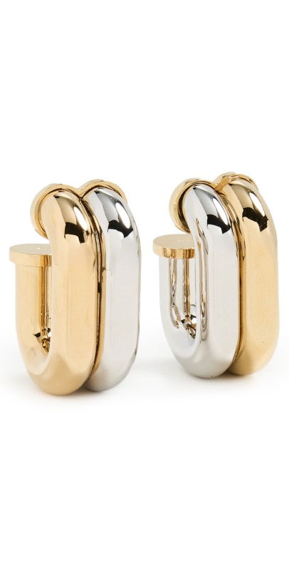 rabanne Boucle D'Oreill Earrings Gold / Silver