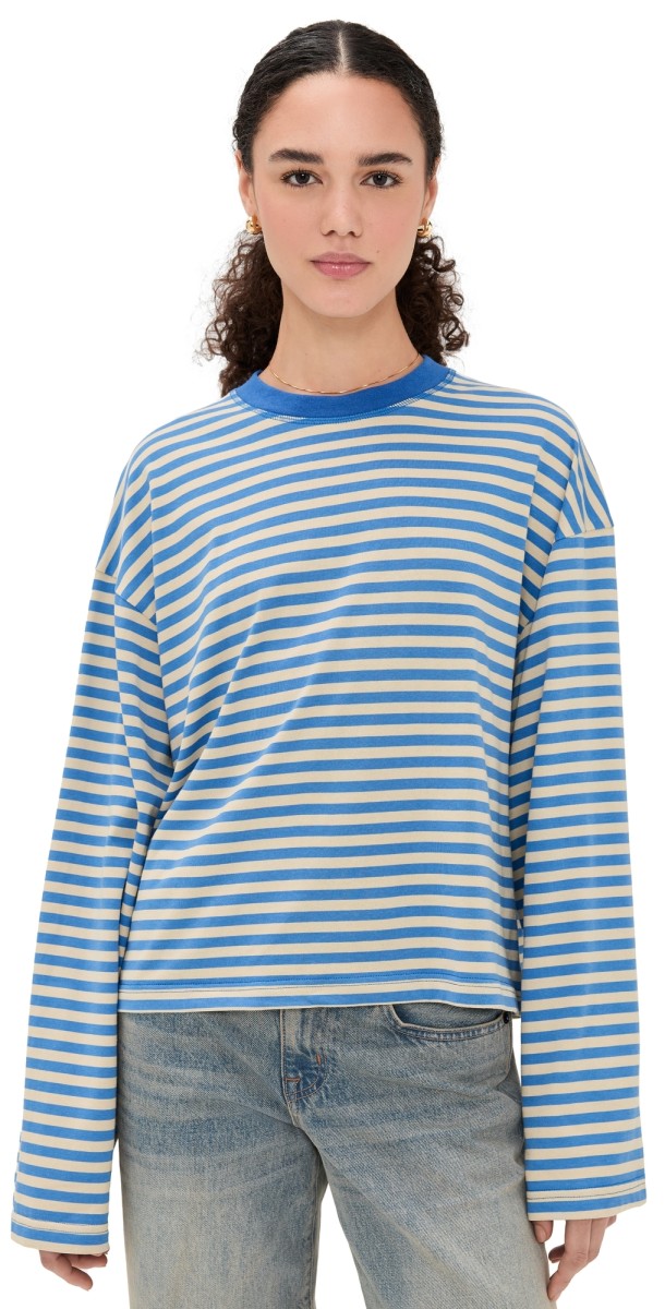 Lioness Bloom Long Sleeve Tee Mickey Blue Stripe