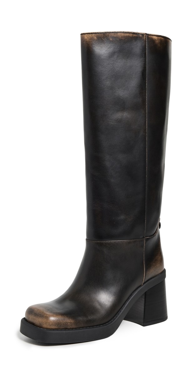 Coach Sculpted C Tall Boots Black