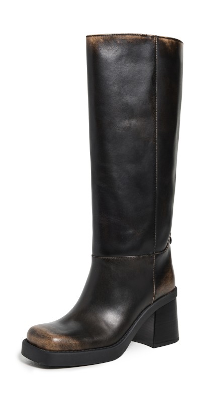 Coach Sculpted C Tall Boots Black