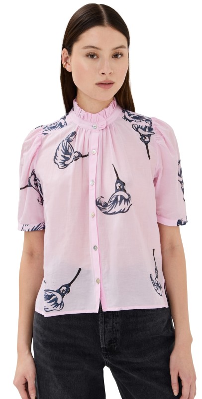 Alix of Bohemia Winn Calla Lily Shirt Pink